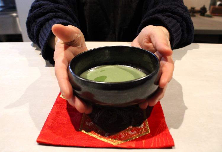 お抹茶ラテ/Hot Green tea latte 