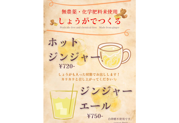 【期間限定】ジンジャーエール/Ginger Ale